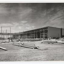 Industrial plant construction at a Boeing facility