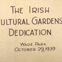 Irish Cultural Garden Dedication Film (MS5313)