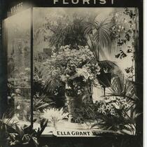 Ella Grant Wilson florist shop window, second side