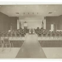 Social Hall, Partial View of Gould Auditorium, Meister Road, Agudath B'nai Israel Temple