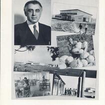 Printed collage of Abba Hillel Silver photographs, circa 1956