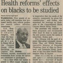 Louis Stokes Chairs Hearings For Health Reform